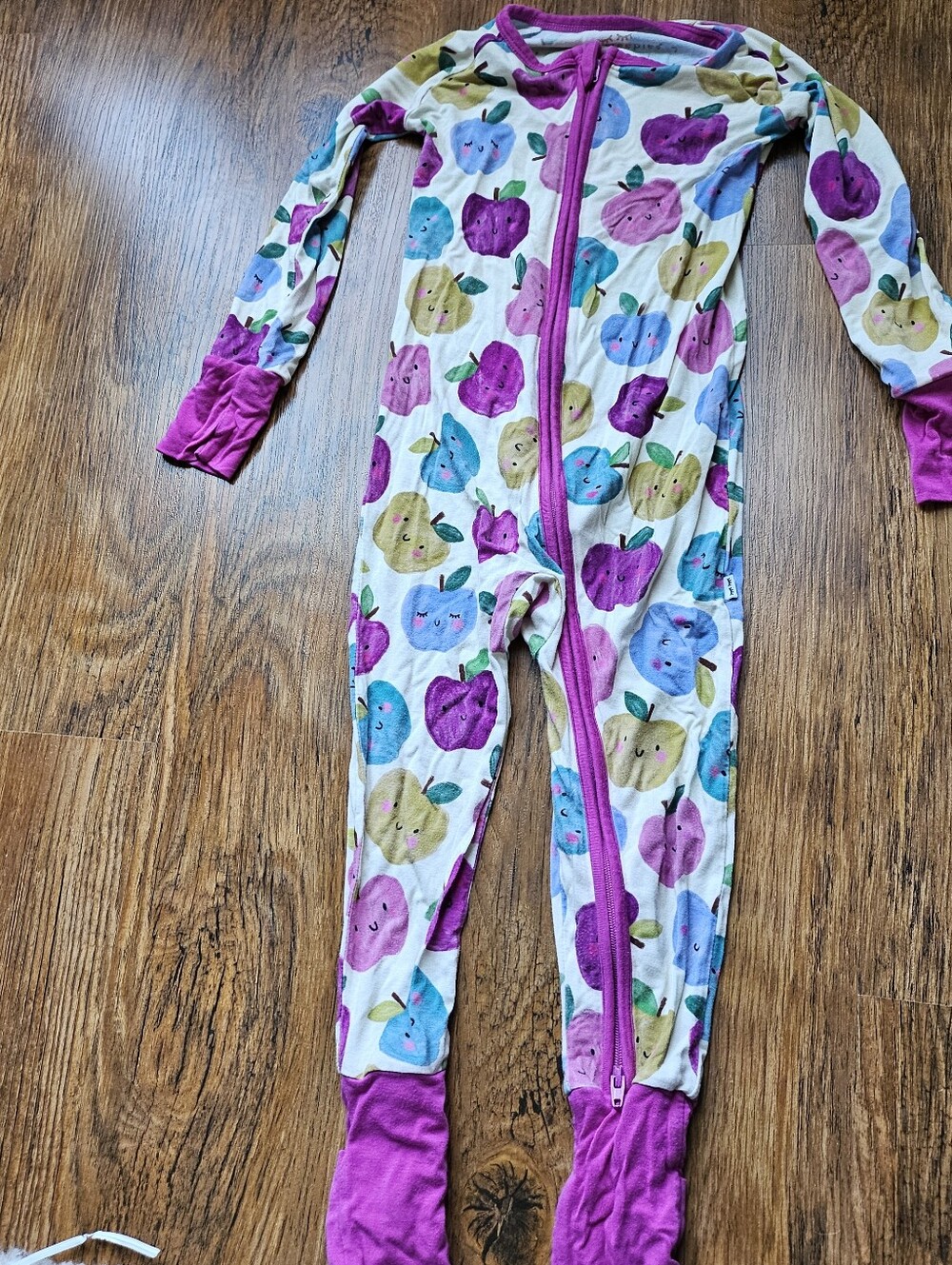 Little Sleepies Vintage Purple Berry Apple Of My Eye 2T